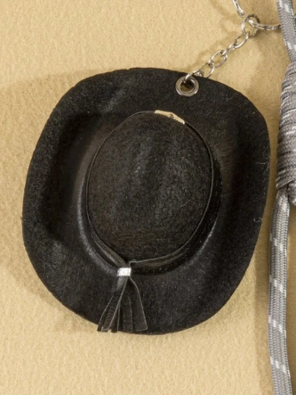 Adorable Mini Cowboy Hat Western Rope Bag Charm
